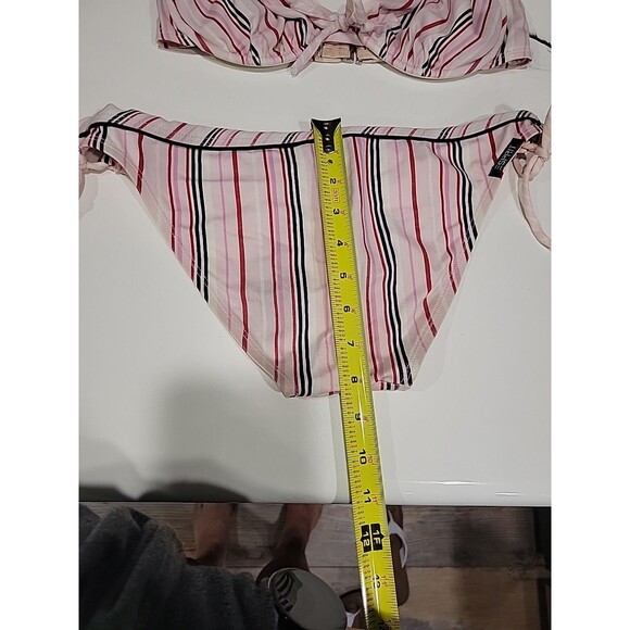 Striped ESPRIT BEACH Vintage 2pc Bikini SwimSuit Size XS-MEDIUM READ *SWIMBIN* - Picture 14 of 16